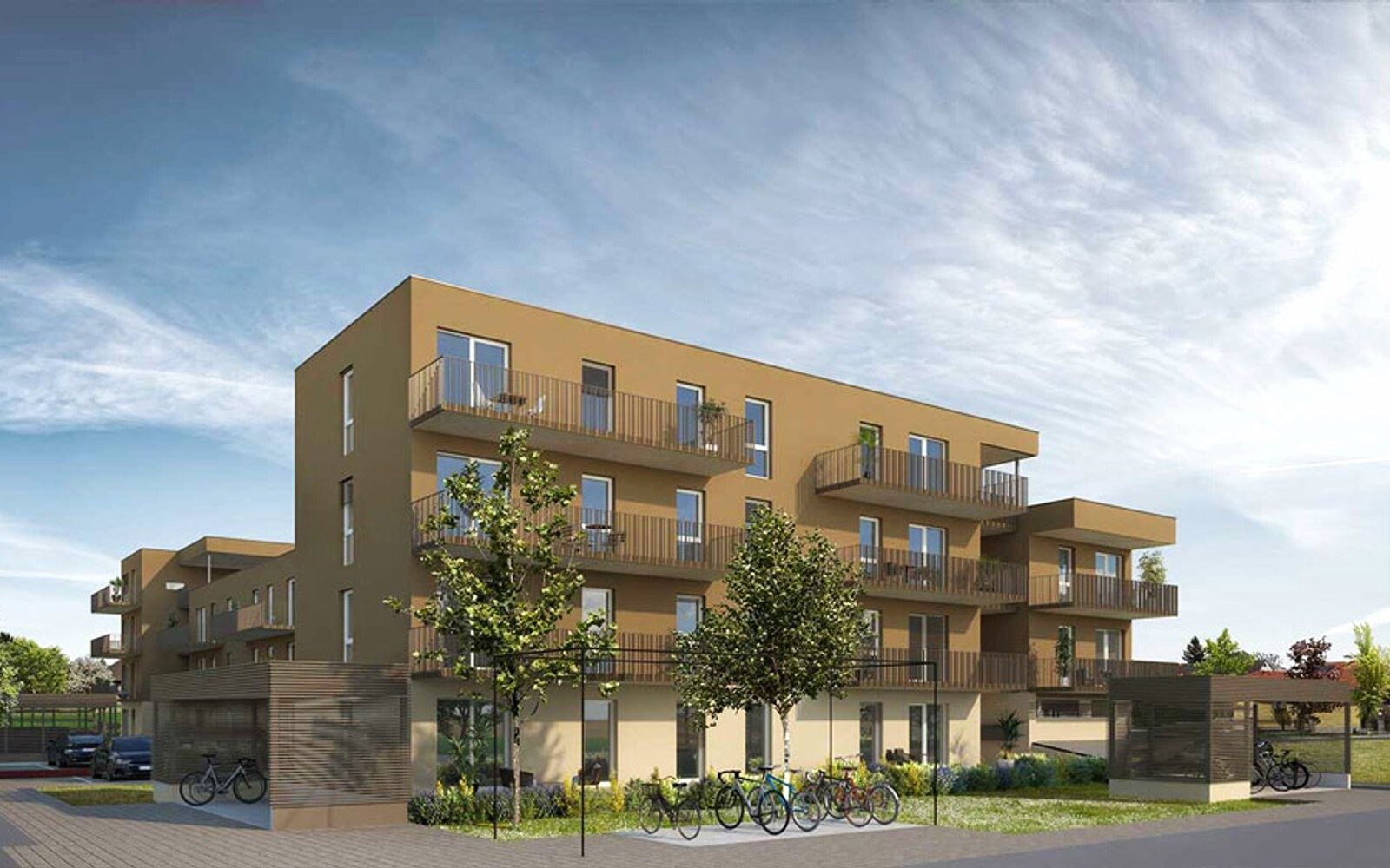 Foto: Kalsdorf · Bestand: 3-Zimmer-Anlegerwohnung ca. 64 m² · Oasis Smart Village Kalsdorf - Haus 1, 6, 7, 8, 9 · provisionsfrei